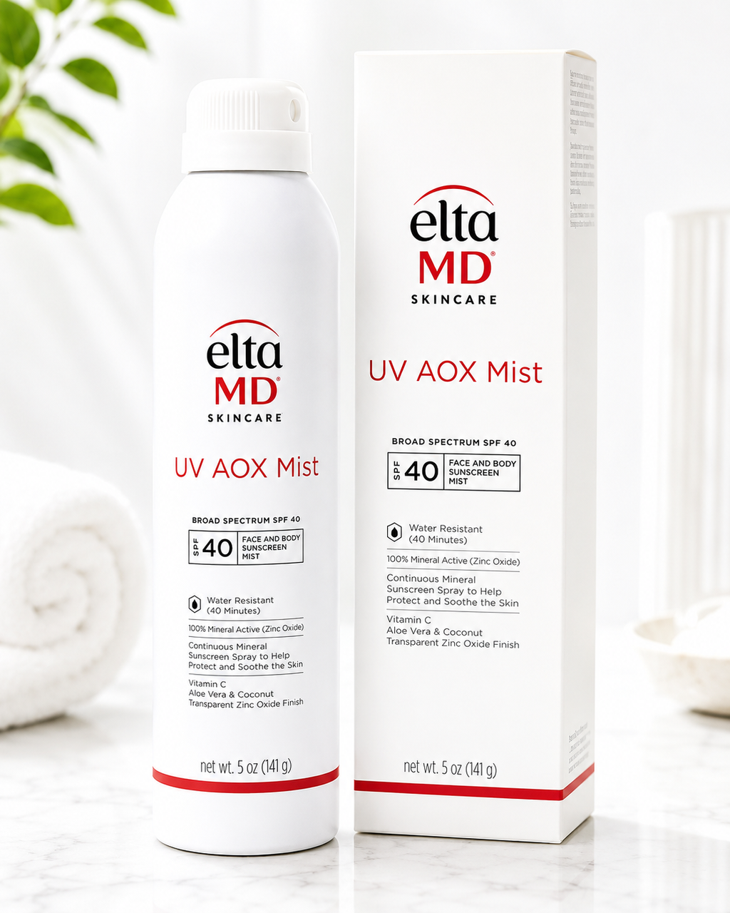 EltaMD UV AOX Mist SPF 40 – Face & Body Sunscreen Spray